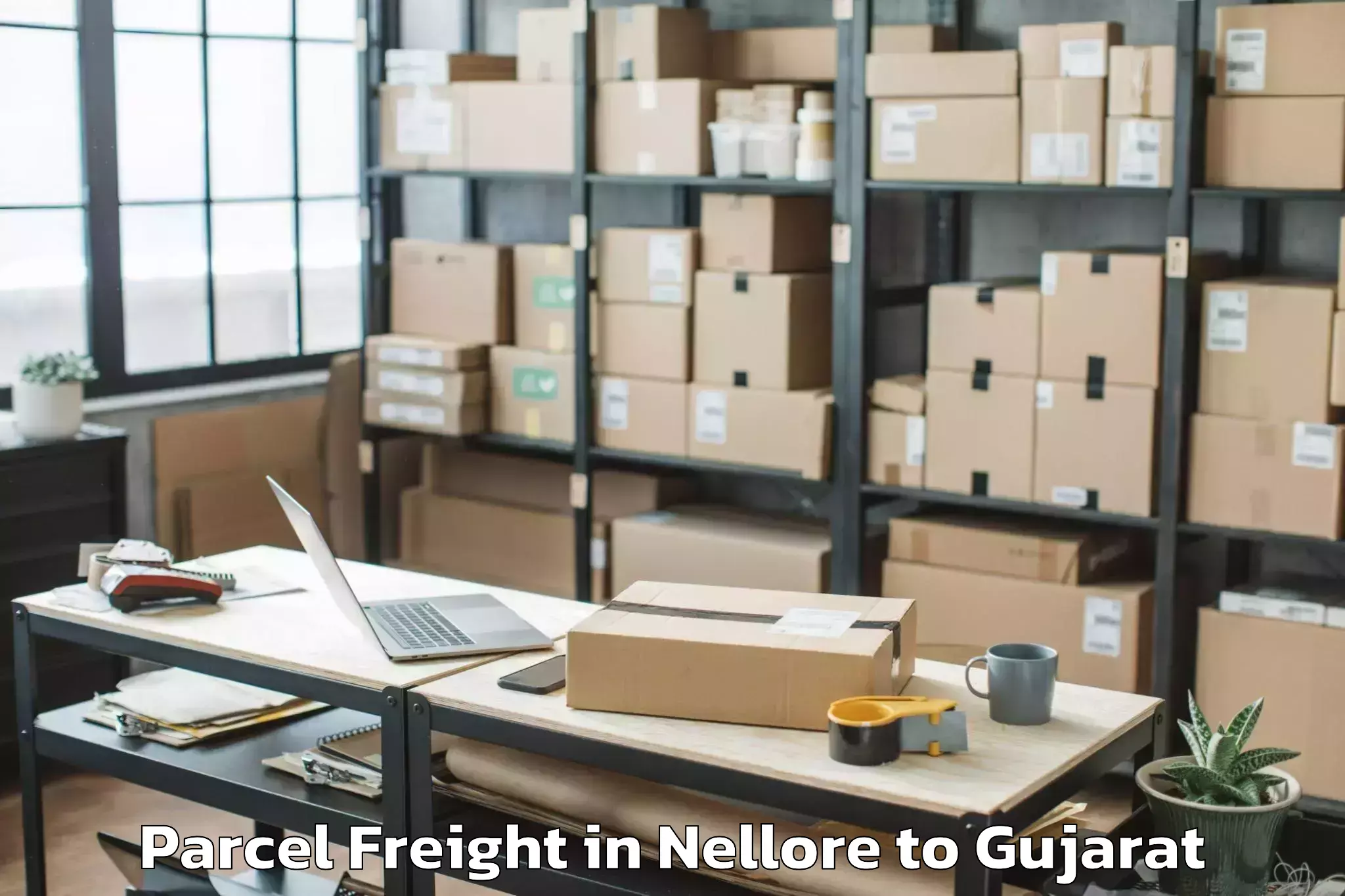 Book Your Nellore to Sardarkrushinagar Dantiwada Ag Parcel Freight Today